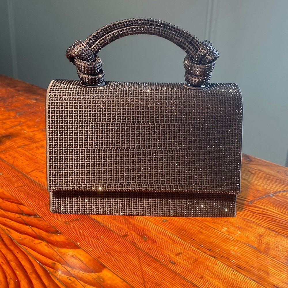 Zara Night Luxe Rhinestone Evening City Bag